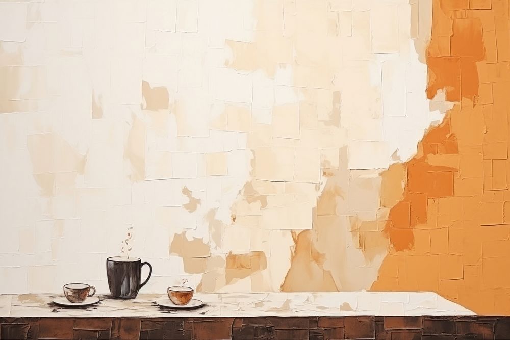 Coffee shop art architecture backgrounds. AI generated Image by rawpixel.