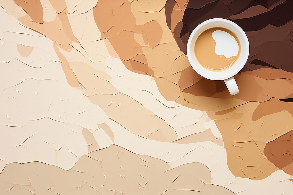 Coffee shop backgrounds paper cup. AI generated Image by rawpixel.