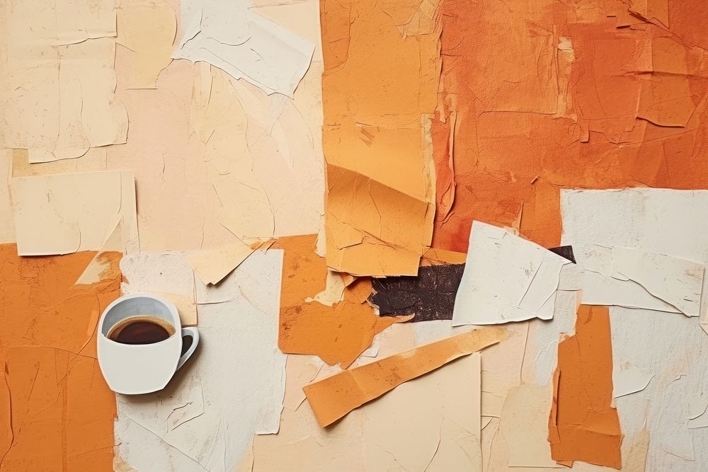 Coffee shop backgrounds paper cup. AI generated Image by rawpixel.