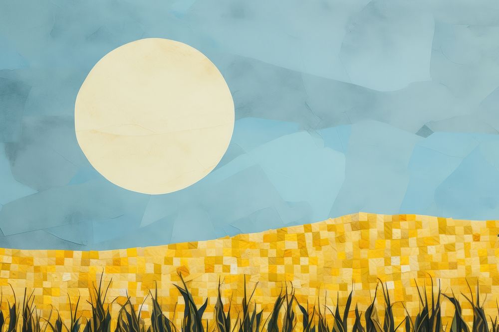 Corn farm art backgrounds outdoors. 