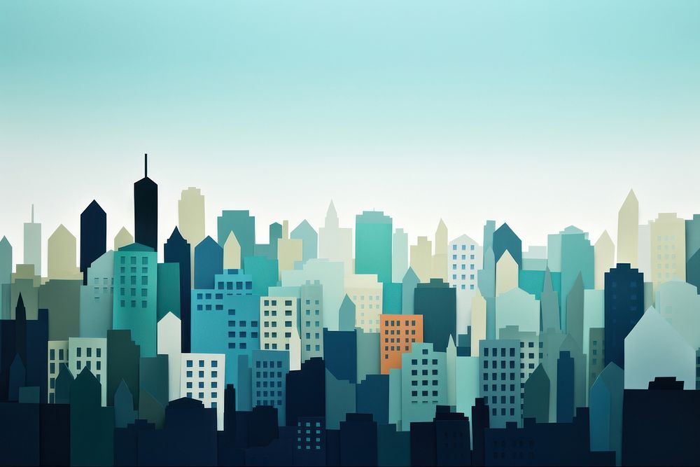 City architecture metropolis skyscraper. AI generated Image by rawpixel.