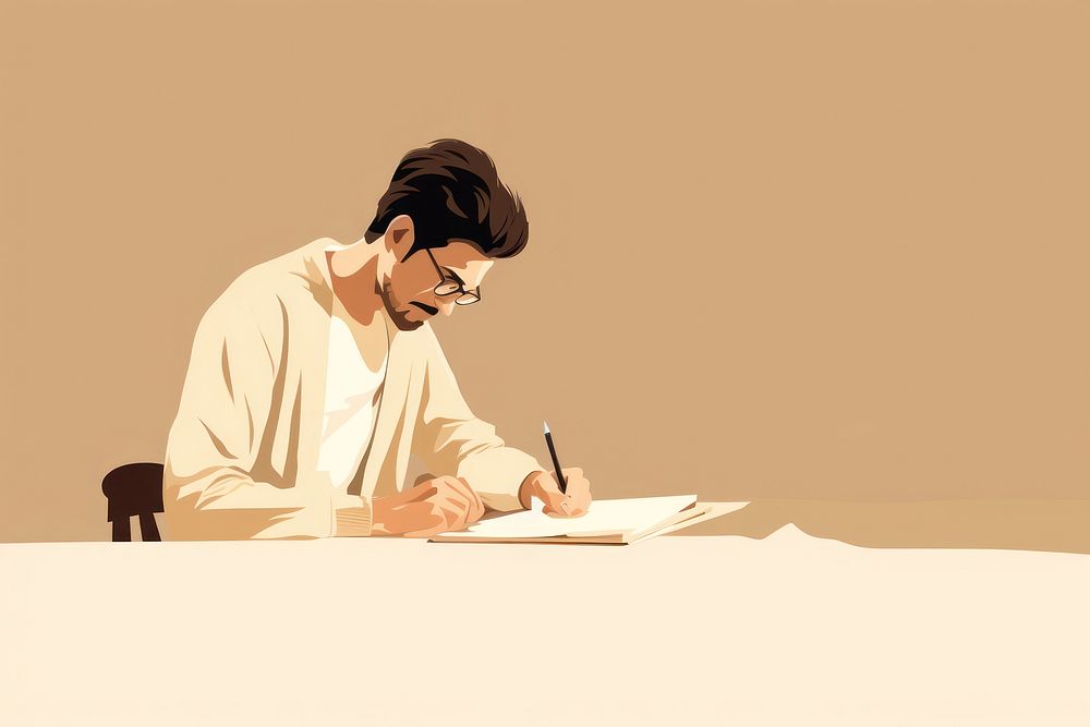 Stationery pen writing adult. AI generated Image by rawpixel.