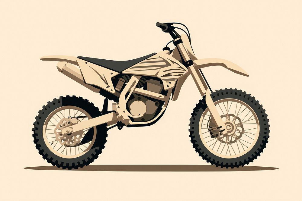 Bike motorcycle motocross vehicle. AI generated Image by rawpixel.