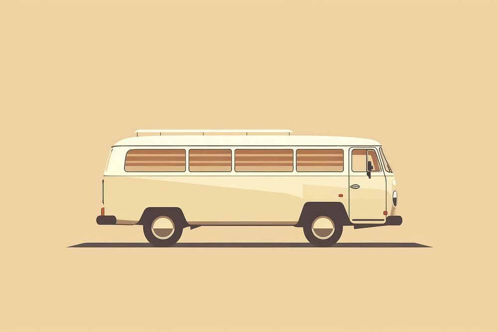 Transportation bus vehicle minibus. AI generated Image by rawpixel.