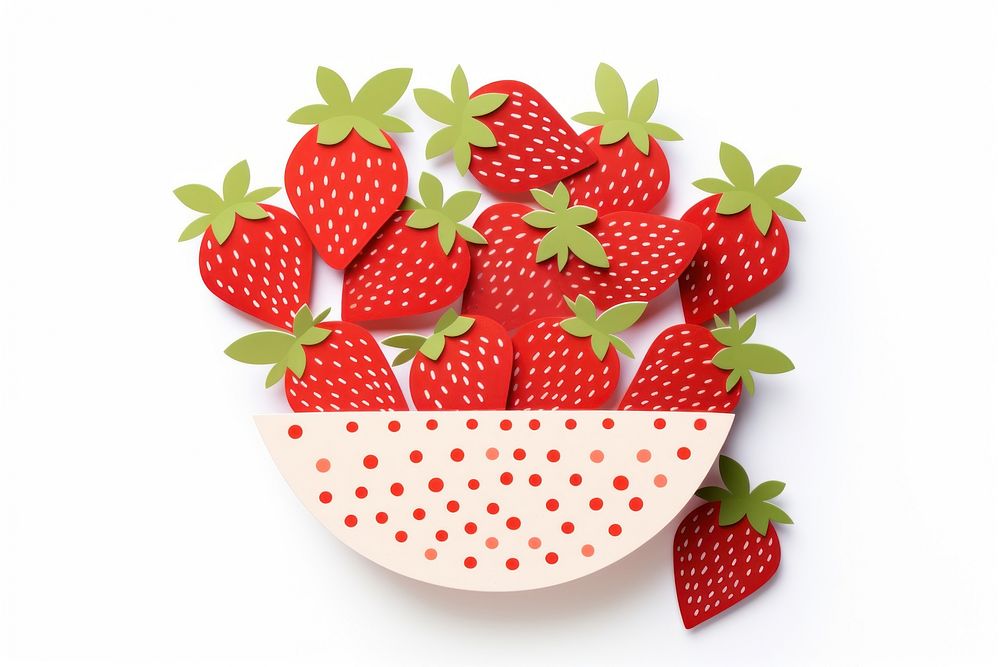 Berry strawberry berries dessert. AI generated Image by rawpixel.