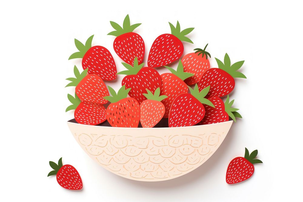 Berry strawberry berries fruit. AI generated Image by rawpixel.