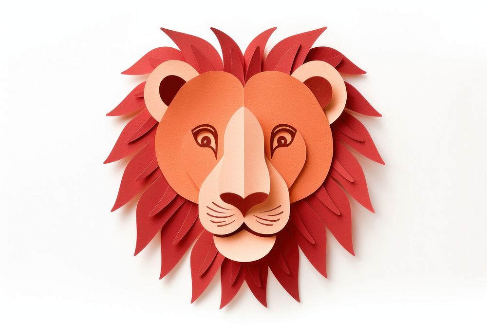 Lion mammal craft art. AI generated Image by rawpixel.