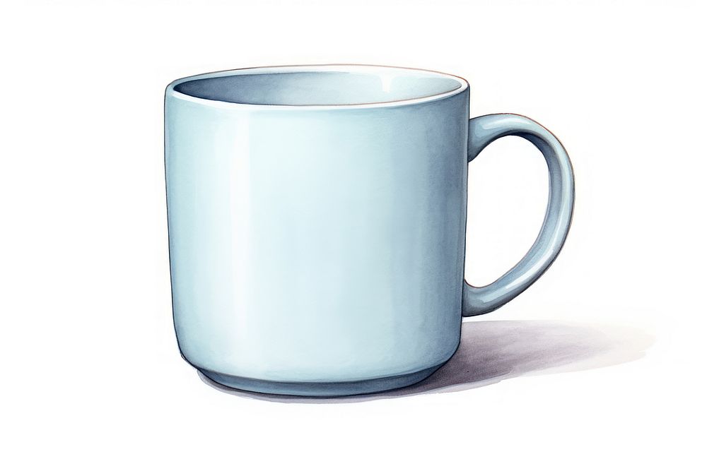 Coffee mug drink cup white background. AI generated Image by rawpixel.