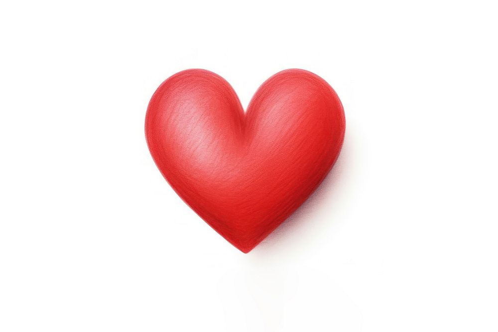 Heart pencil red white background. AI generated Image by rawpixel.