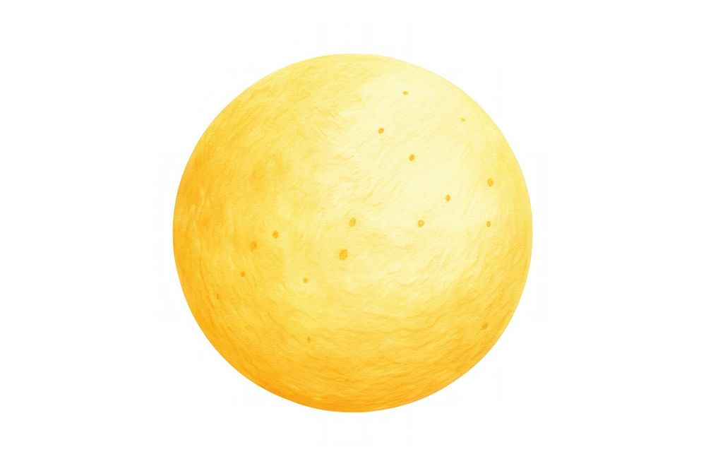 Moon yellow food white background. AI generated Image by rawpixel.