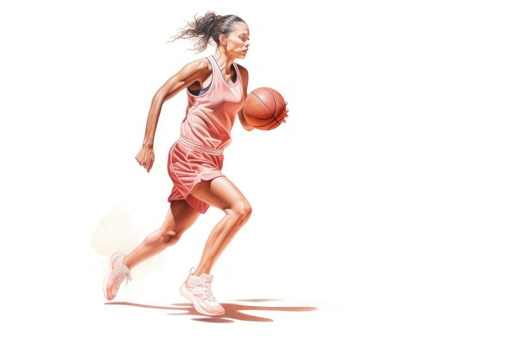 Woman basketball player sports female adult. AI generated Image by rawpixel.