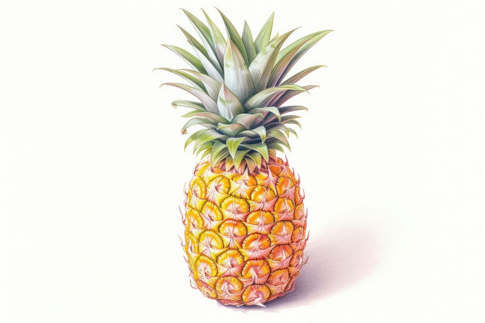 Pineapple fruit plant food. AI generated Image by rawpixel.