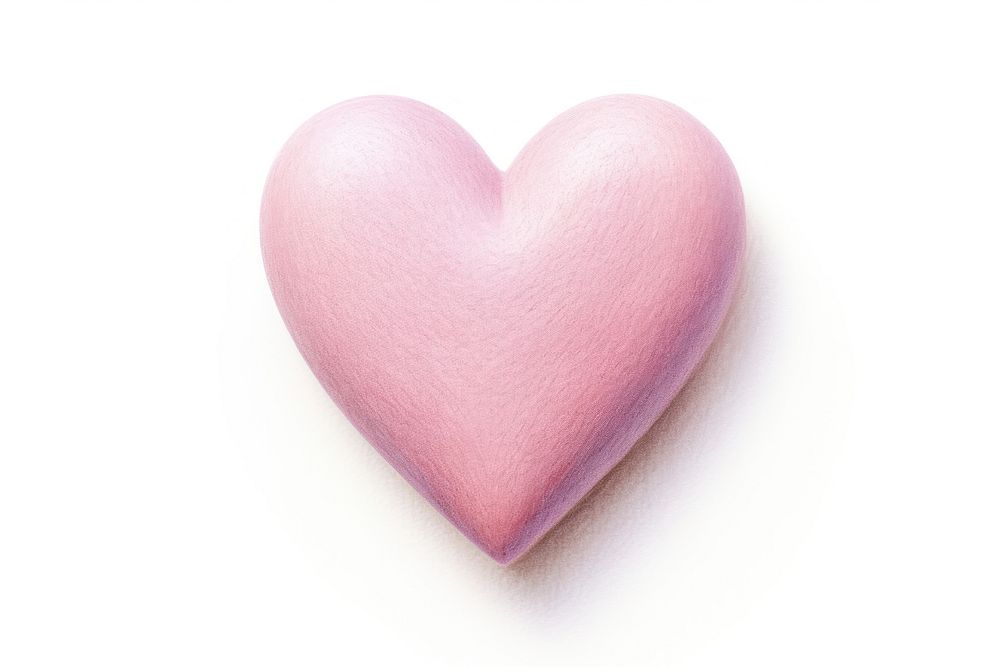 Love heart white background purple. AI generated Image by rawpixel.