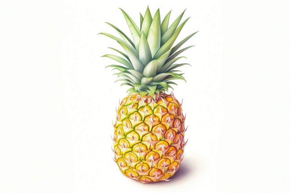 Pineapple fruit plant food. AI generated Image by rawpixel.