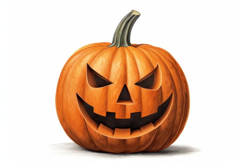 Halloween halloween jack-o-lantern vegetable. AI generated Image by rawpixel.