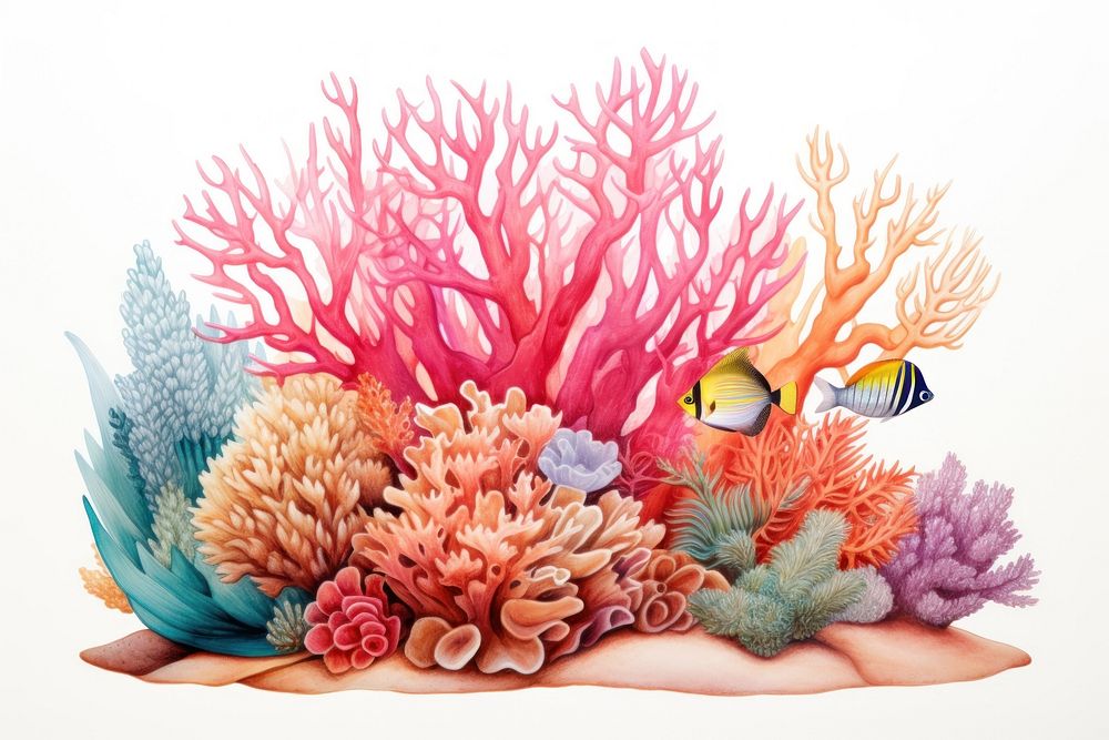 Fish aquarium nature reef. AI generated Image by rawpixel.
