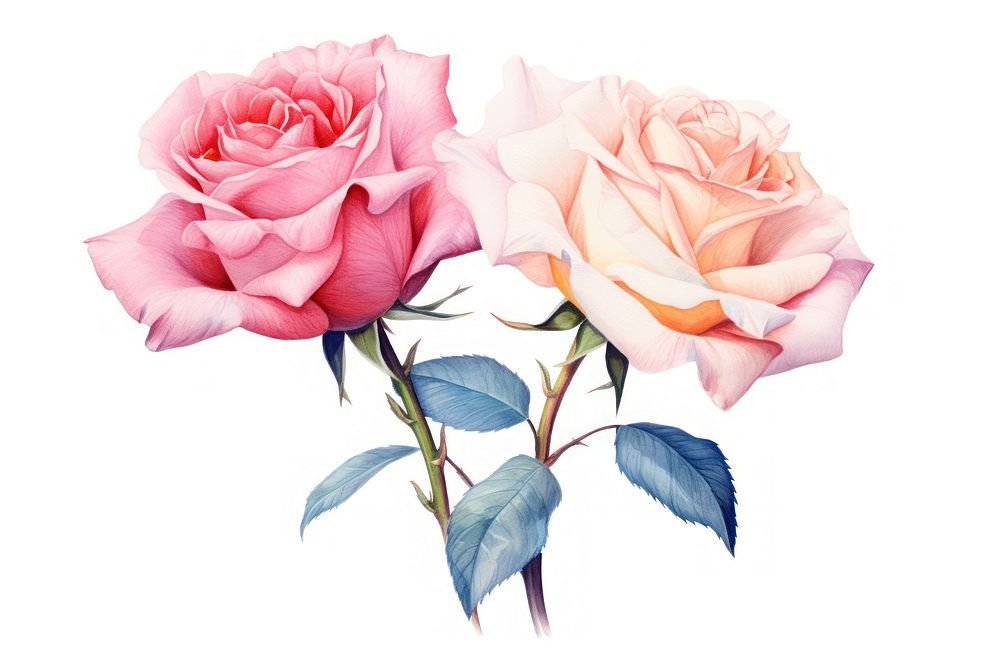 Rose flower plant love. AI generated Image by rawpixel.