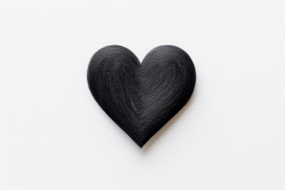 Heart black white background accessories. AI generated Image by rawpixel.