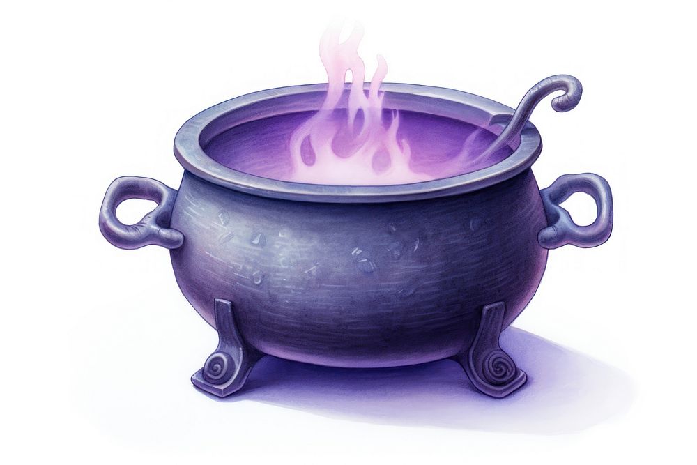 Poison fireplace cookware glowing. AI generated Image by rawpixel.