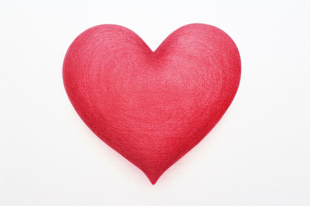 Heart red white background creativity. AI generated Image by rawpixel.