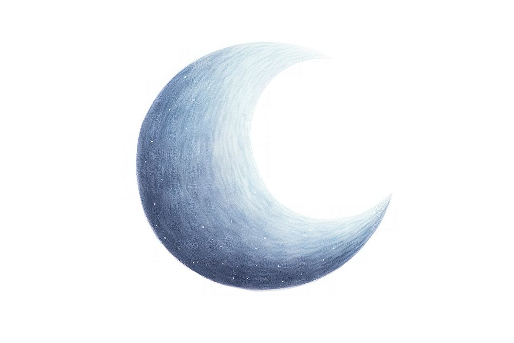Moon night drawing white background. AI generated Image by rawpixel.