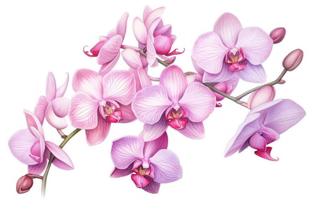 Orchids orchid flower blossom. AI generated Image by rawpixel.