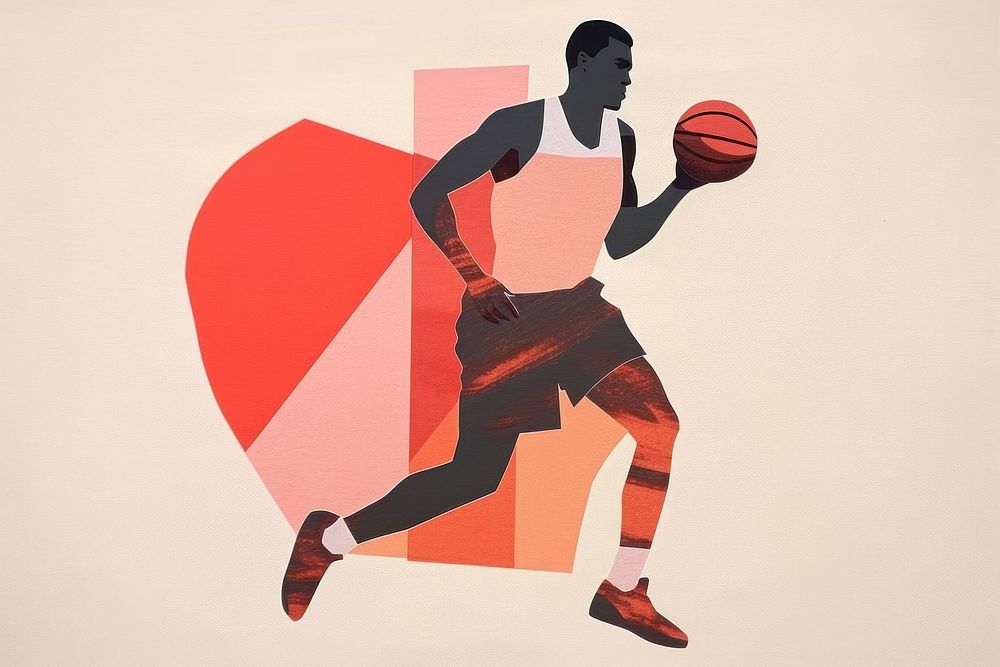 Basketball player sports adult art. AI generated Image by rawpixel.