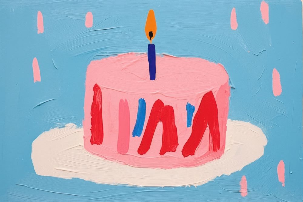 Birthday Cake cake birthday dessert. AI generated Image by rawpixel.