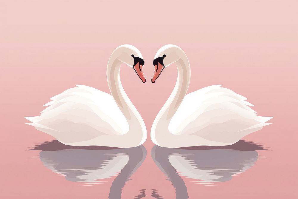 Swan wildlife animal bird. AI generated Image by rawpixel.