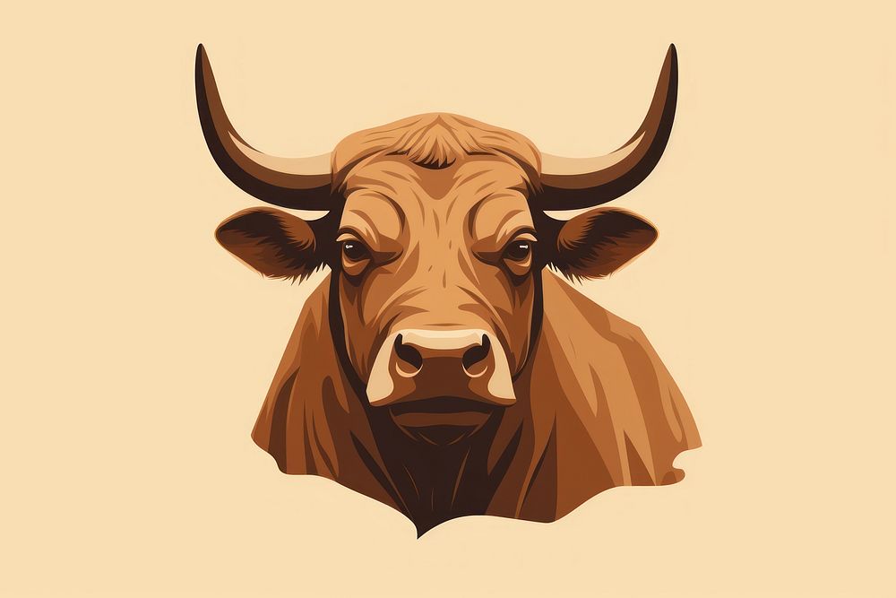 Bull livestock wildlife buffalo. AI generated Image by rawpixel.