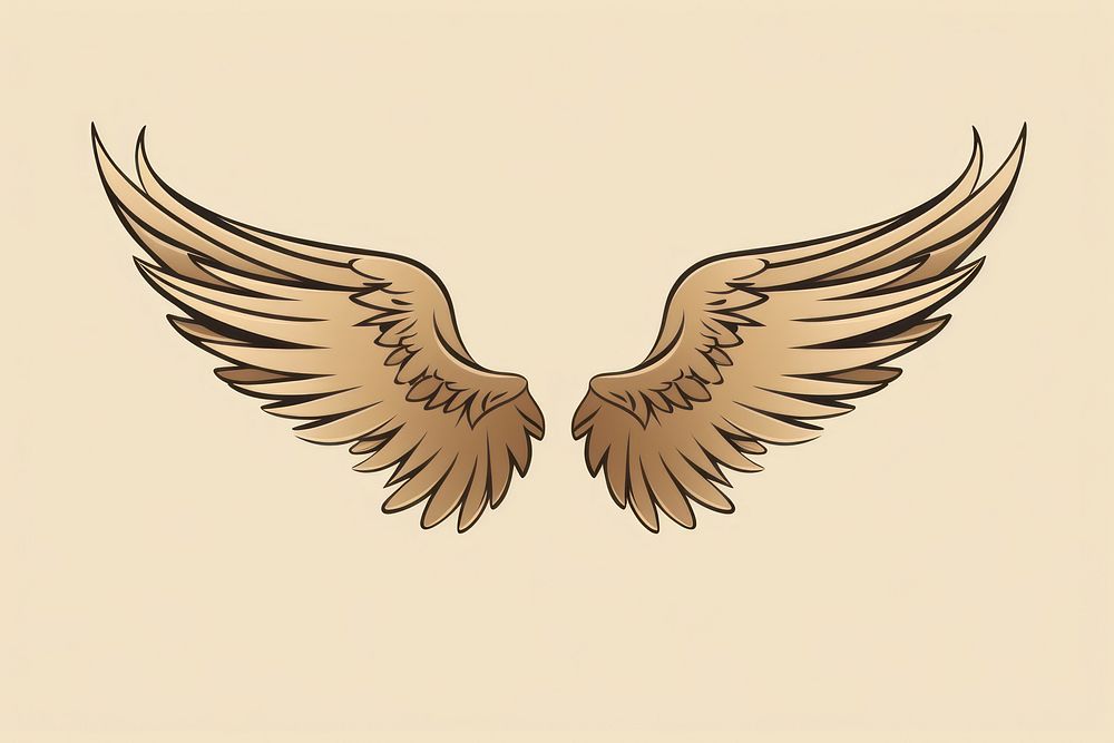 Doodle wings vulture flying bird. AI generated Image by rawpixel.