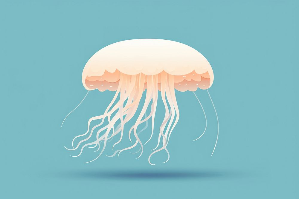 Jellyfish invertebrate transparent cephalopod. AI generated Image by rawpixel.