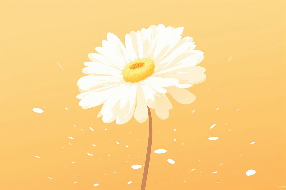 Petal flower yellow daisy. AI generated Image by rawpixel.
