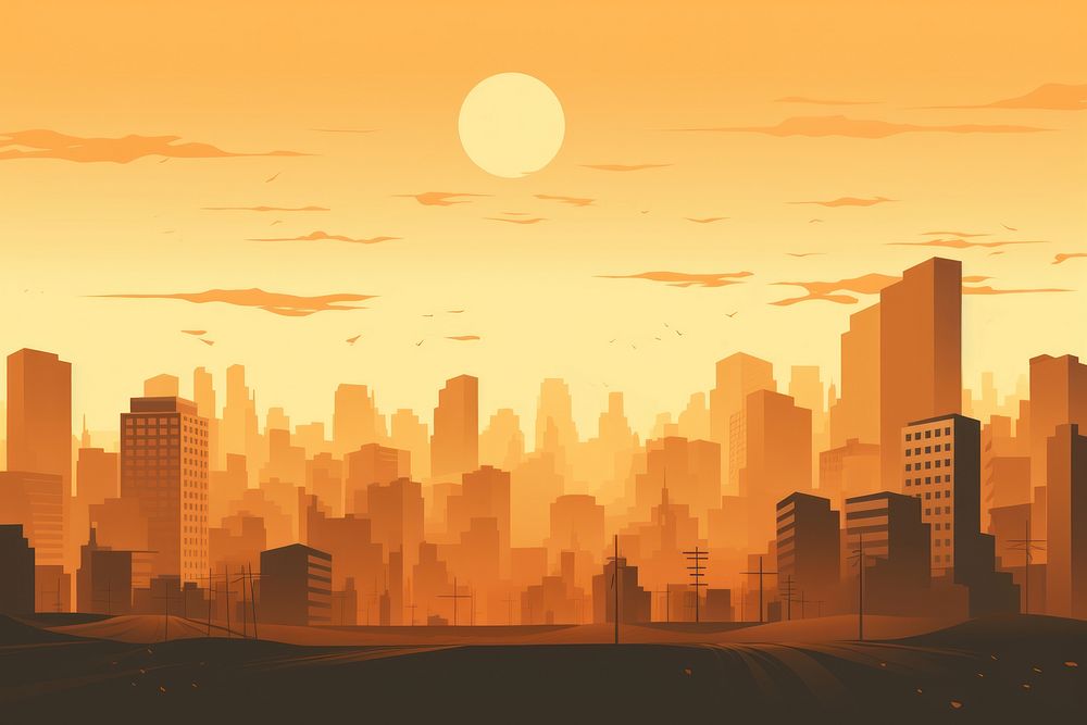 City architecture landscape cityscape. AI generated Image by rawpixel.