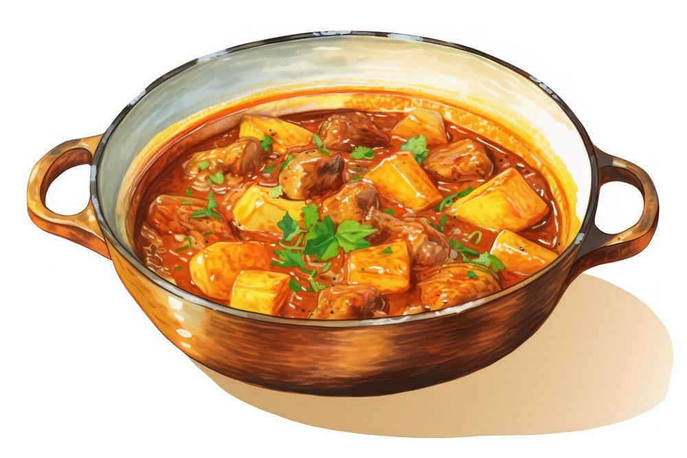 Curry stew food meal. AI generated Image by rawpixel.