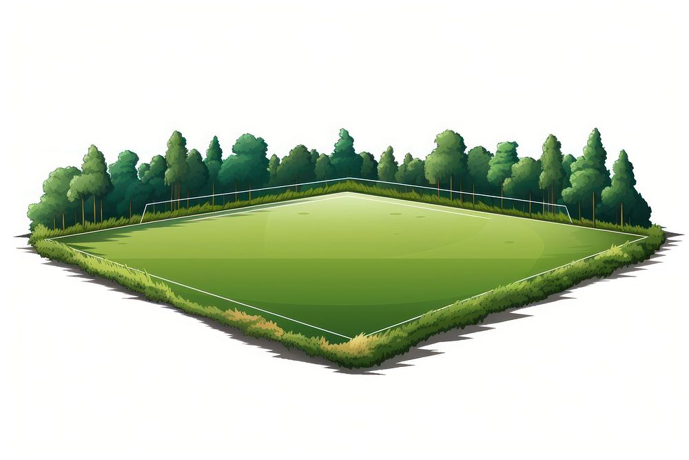 Soccer field sports tranquility grassland. AI generated Image by rawpixel.