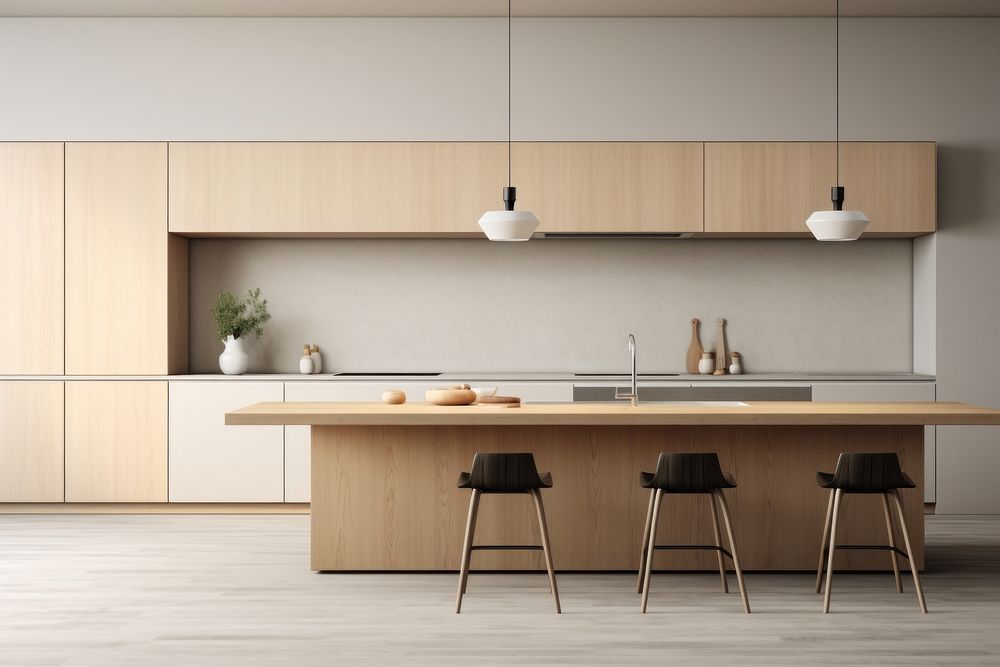 Kitchen furniture architecture countertop. AI generated Image by rawpixel.