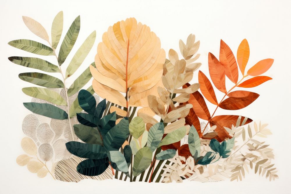 Plant painting backgrounds pattern. AI generated Image by rawpixel.
