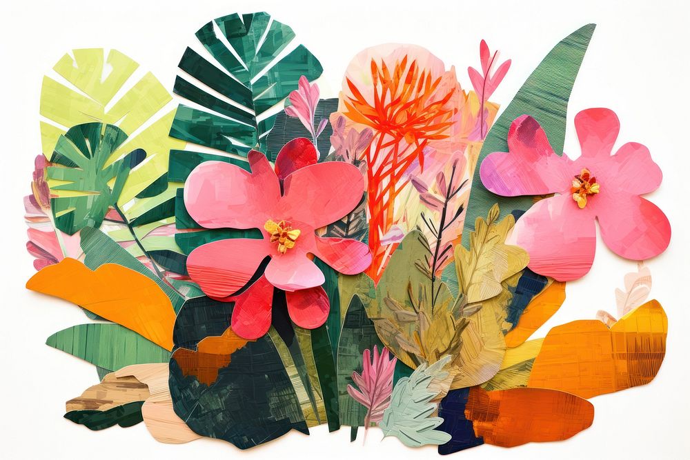 Plant painting pattern flower. AI generated Image by rawpixel.