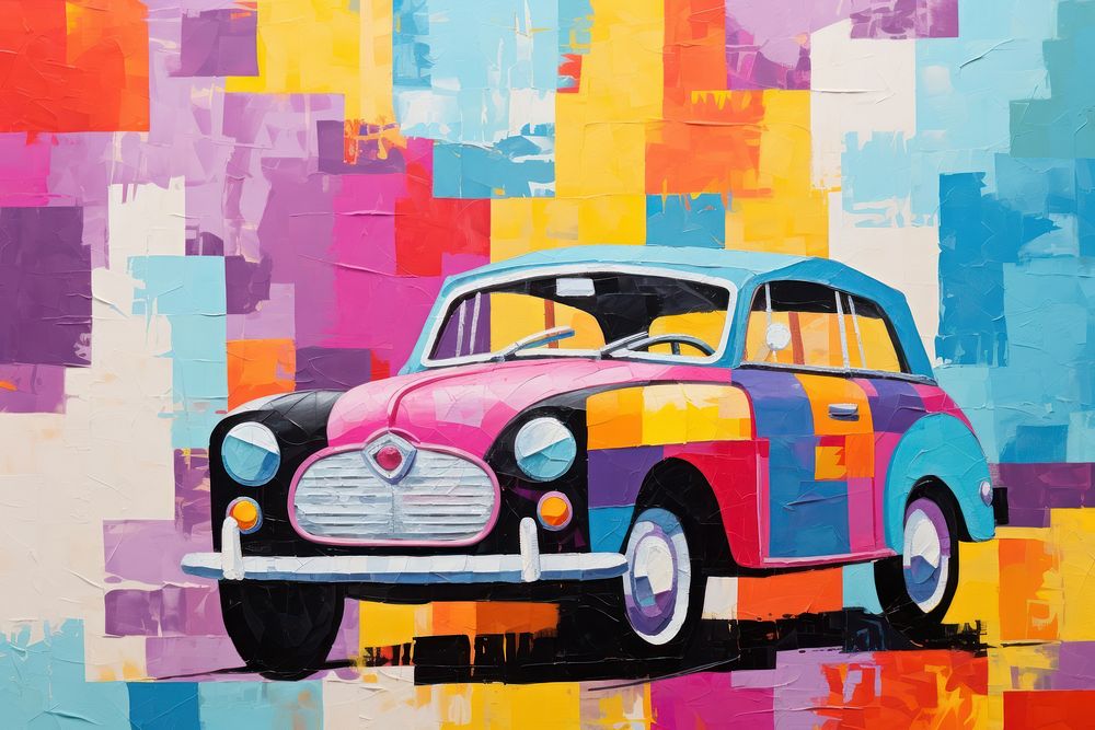 Car painting vehicle art. AI generated Image by rawpixel.