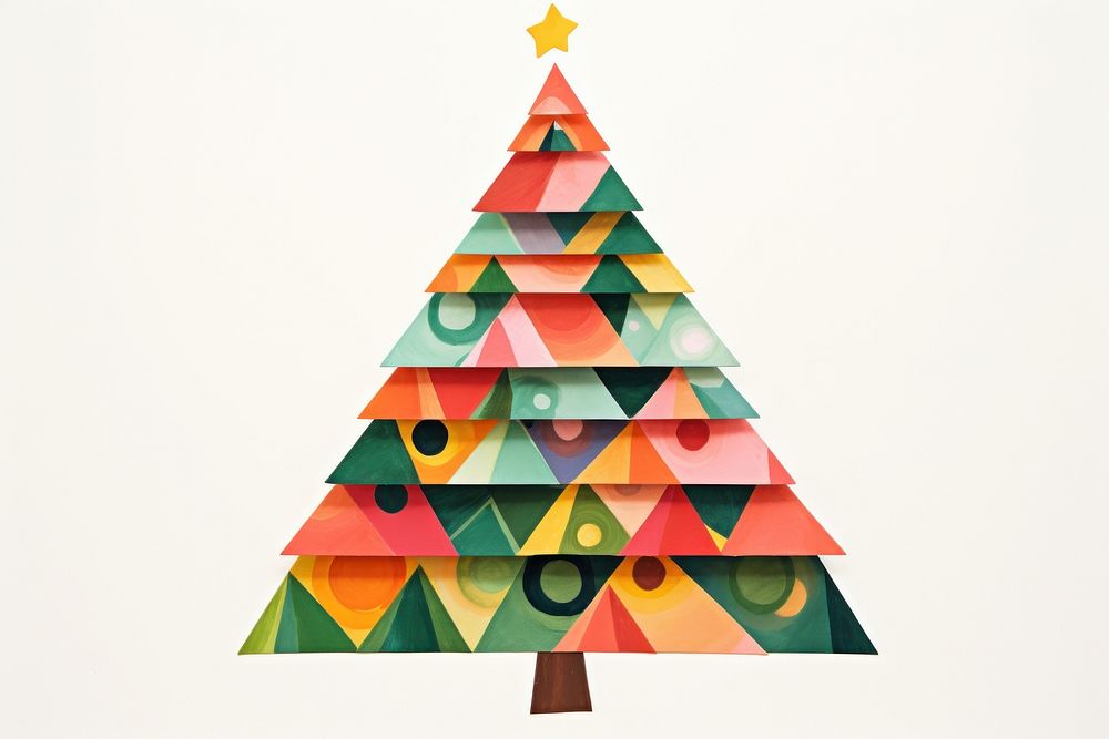 Christmas tree art clapperboard celebration. AI generated Image by rawpixel.