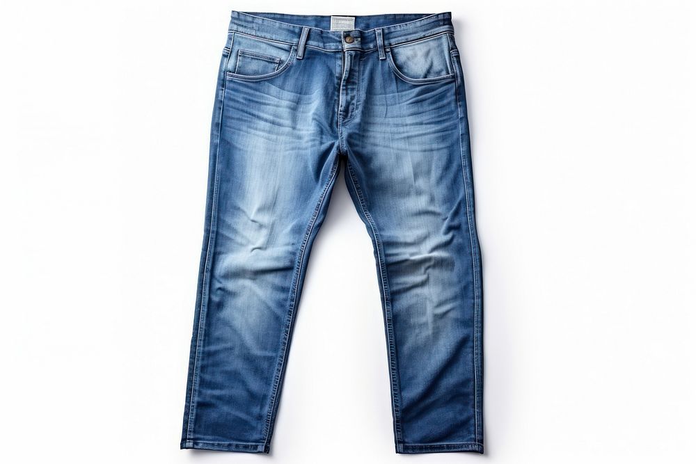 Blue jeans denim pants blue. AI generated Image by rawpixel.
