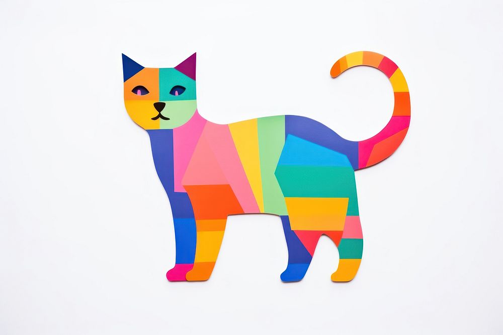 Cat mammal craft art. AI generated Image by rawpixel.
