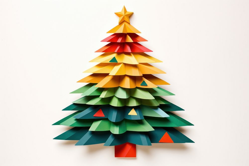 Christmas origami celebration decoration. AI generated Image by rawpixel.