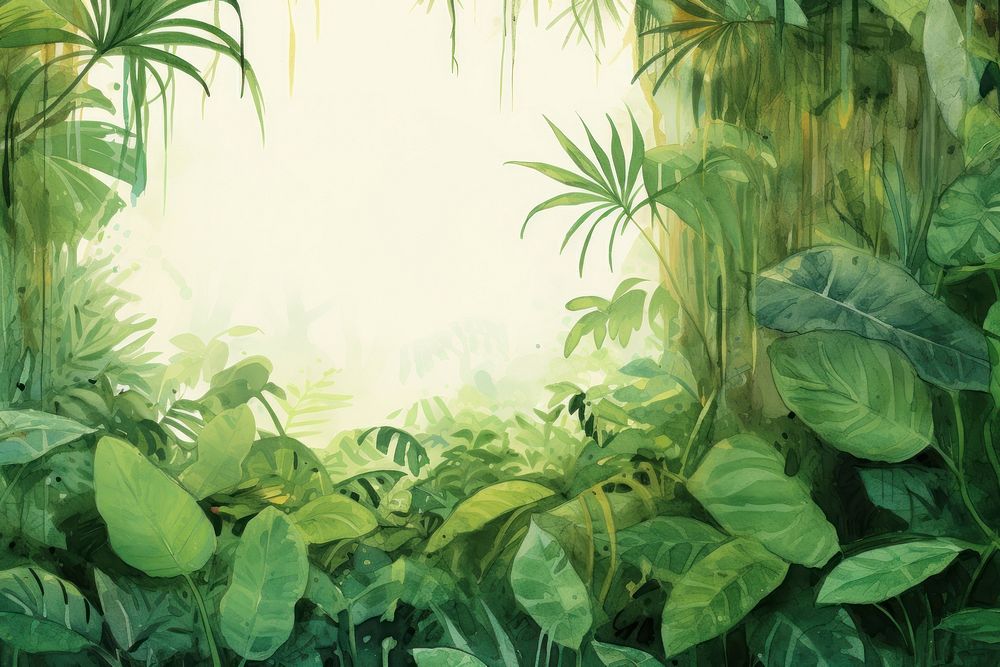 Jungle green vegetation outdoors. AI generated Image by rawpixel.