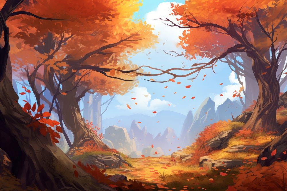 Autumn backgrounds landscape outdoors. 