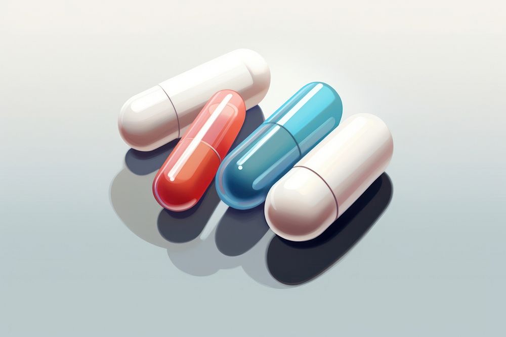 Medicine capsule pill antioxidant medication. AI generated Image by rawpixel.