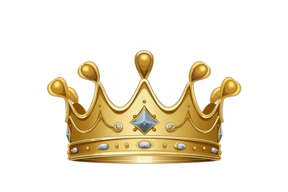 King crown jewelry white background accessories. AI generated Image by rawpixel.