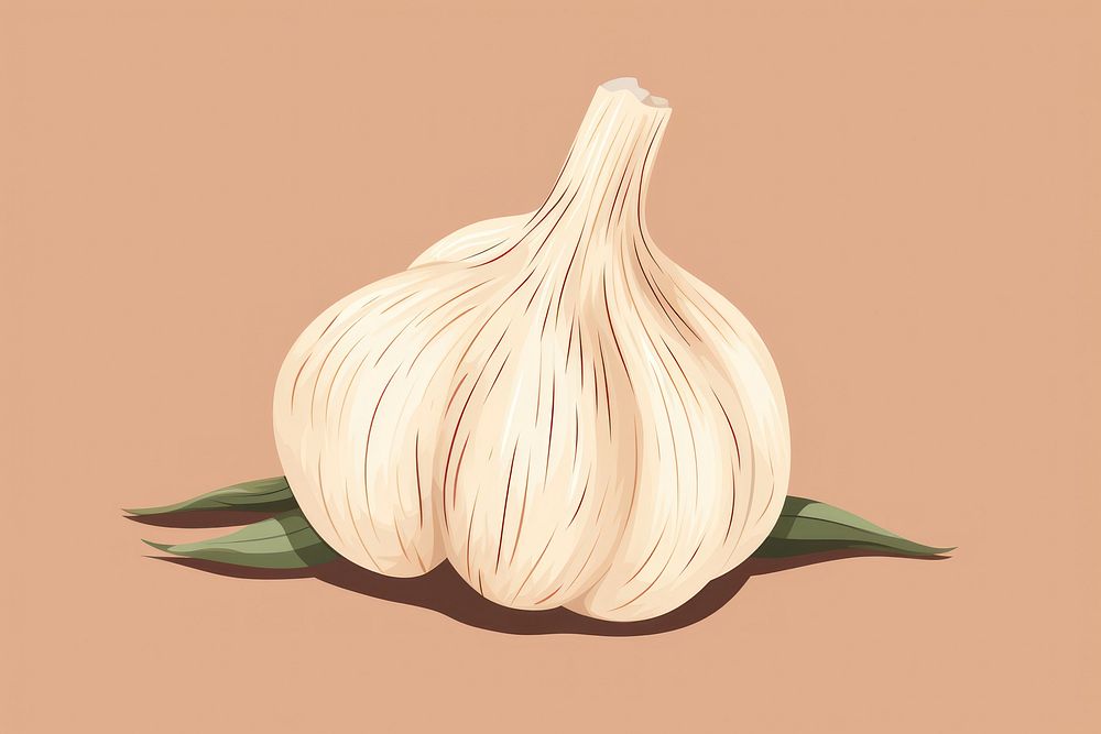 Garlic garlic vegetable plant. AI generated Image by rawpixel.