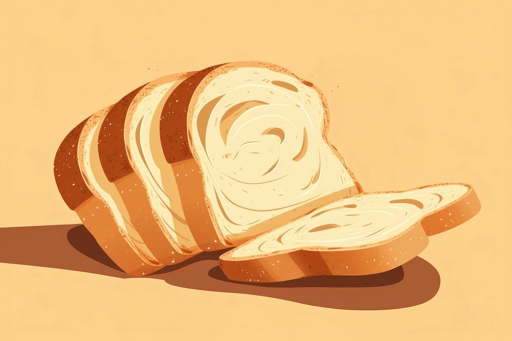Sliced sourdough bread food viennoiserie breakfast. AI generated Image by rawpixel.